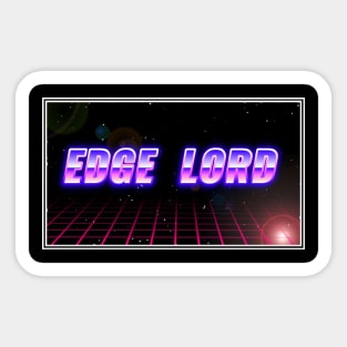 Edge Lord Retro Sticker